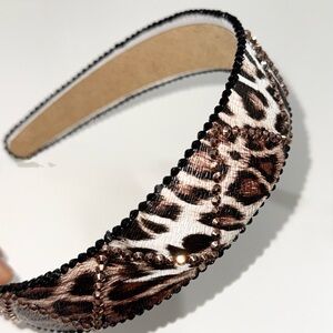 Black and Brown Animal Print Hair Accessory